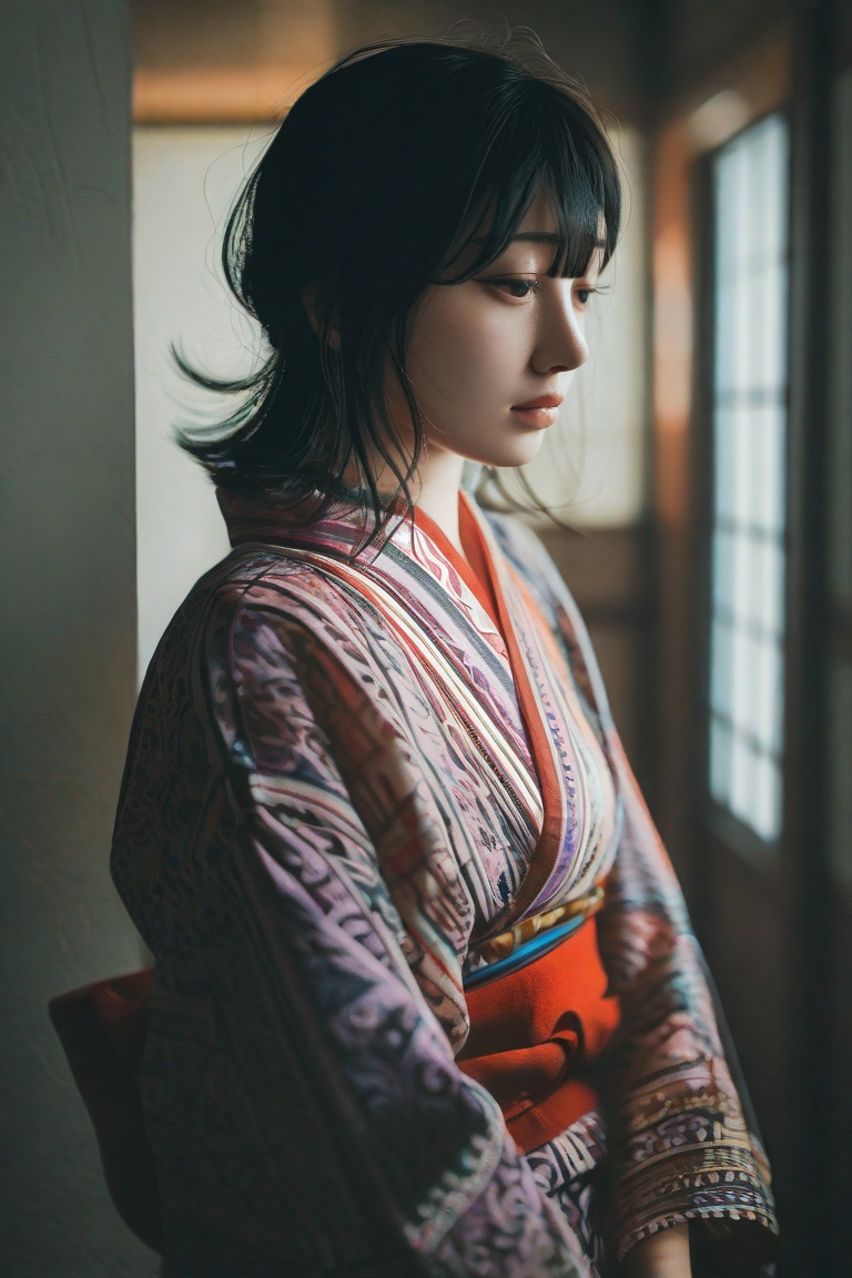 1girl,  kimono,  japanese clothes on Tensor.Art