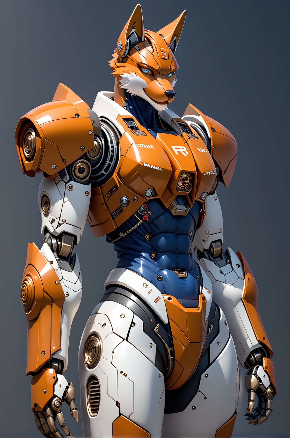 anthro fox,  Robot,  Android on Tensor.Art