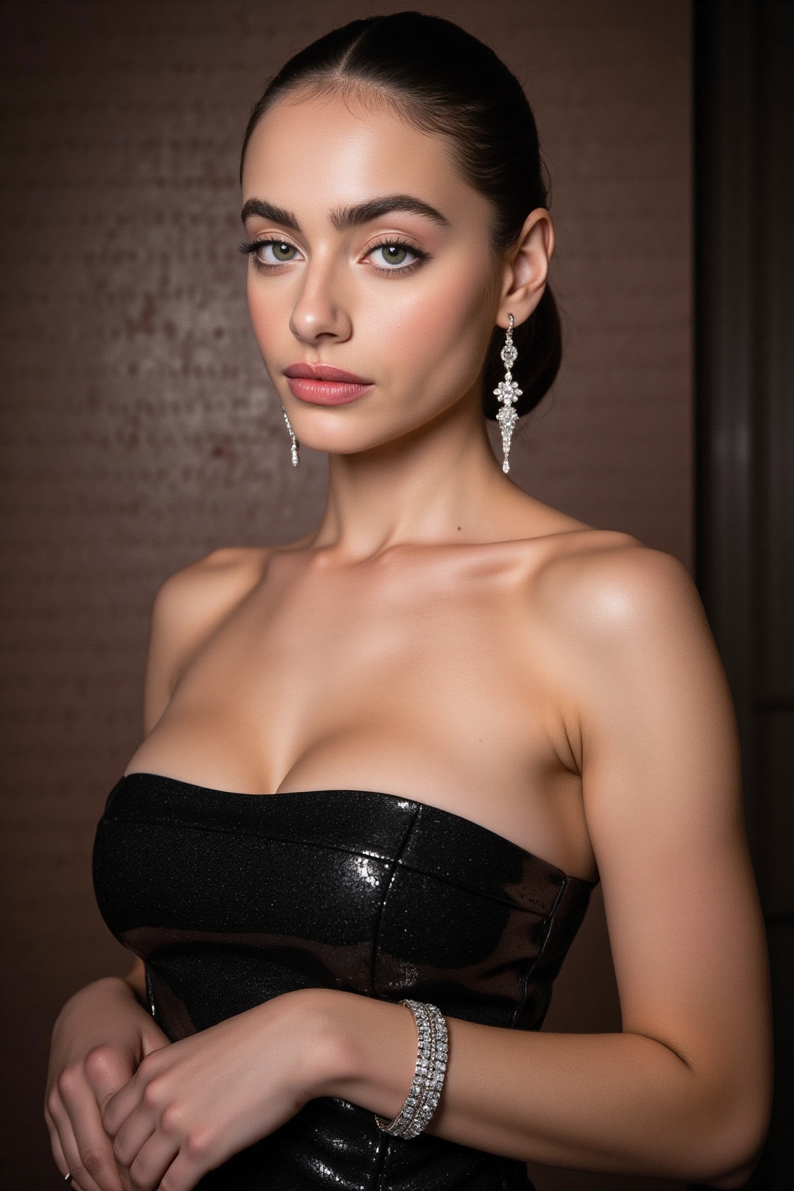 This is a high-resolution,  professional portrait photograph of y43l5h3l,  a young woman with a striking on Tensor.Art