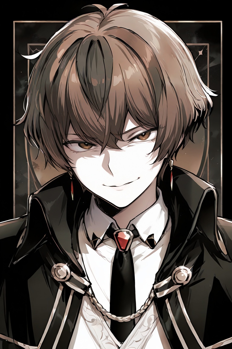 1boy,  20s male detective,  brown hair on Tensor.Art