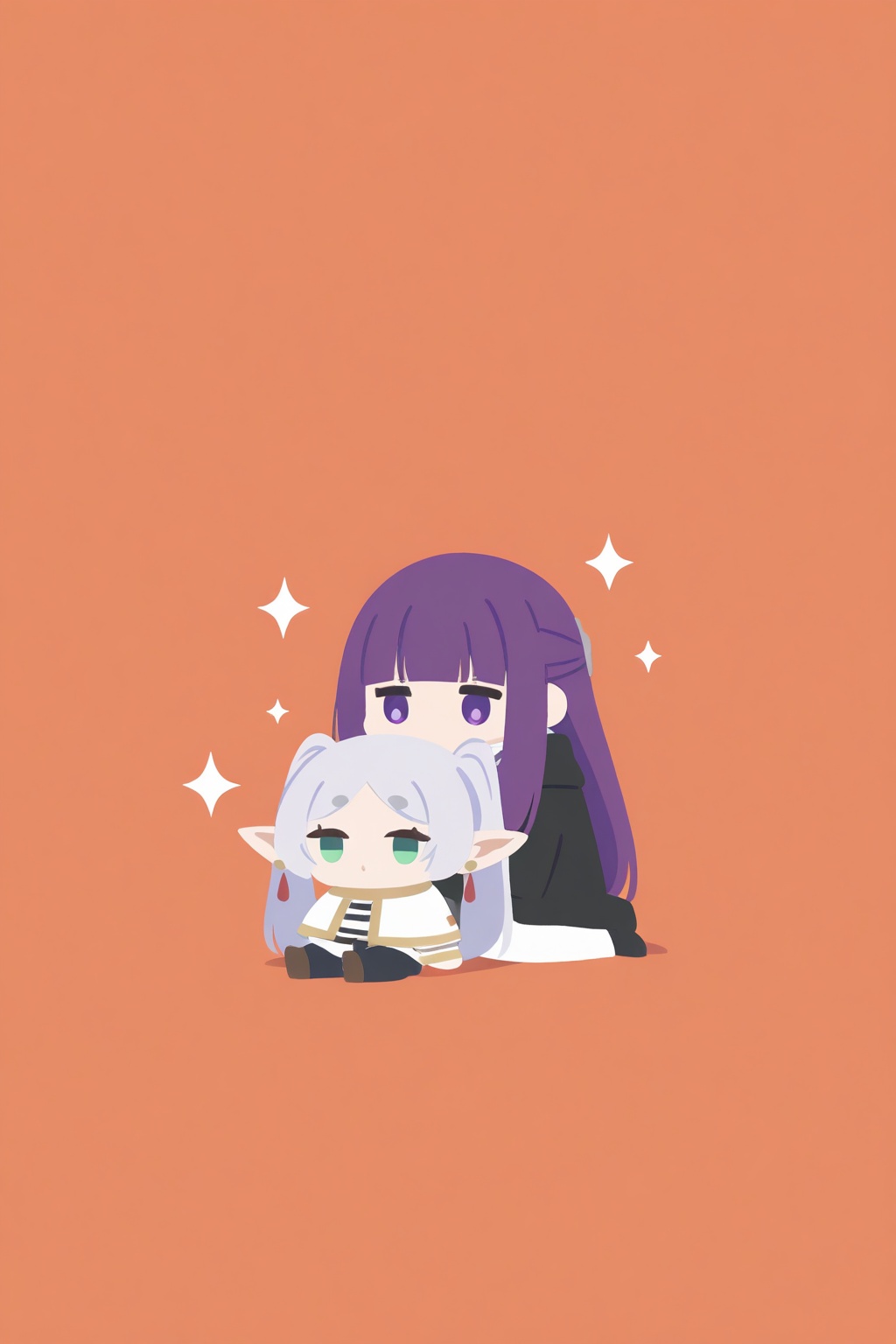 2girls,  frieren,  fern \(sousou no frieren\) on Tensor.Art