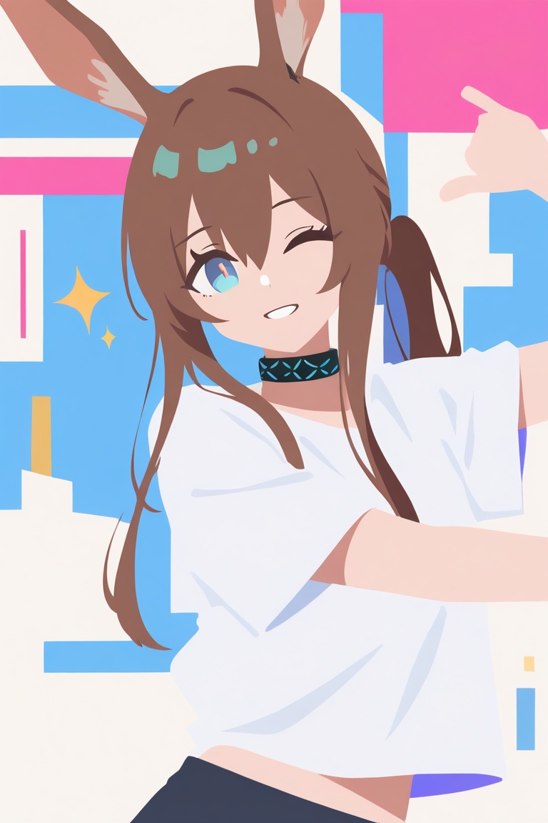 1girl,  amiya \(arknights\) ,  dancing on Tensor.Art