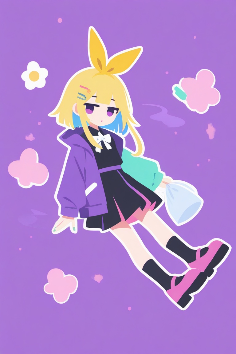 1girl,  flat color,  minimalism on Tensor.Art