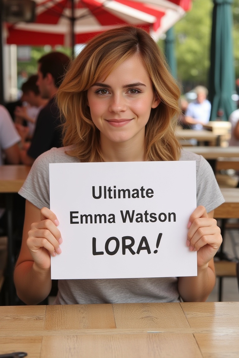 professional photoshoot,  petite Emma Watson,  smiling on Tensor.Art