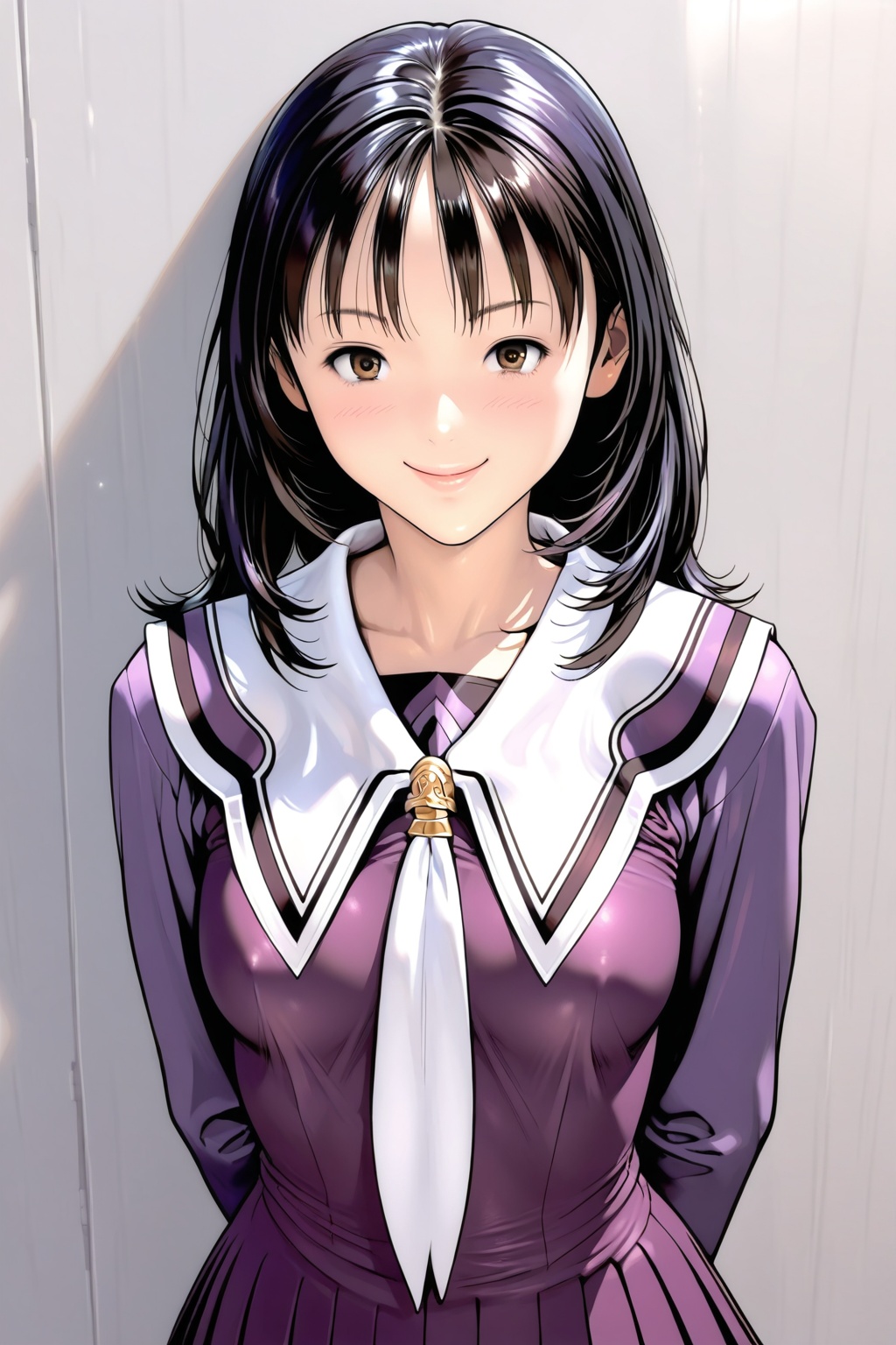 Smile ,  School uniform ,  ( masterpiece on Tensor.Art