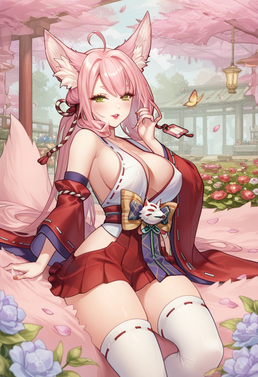 Kagura,  pink hair,  long hair on Tensor.Art