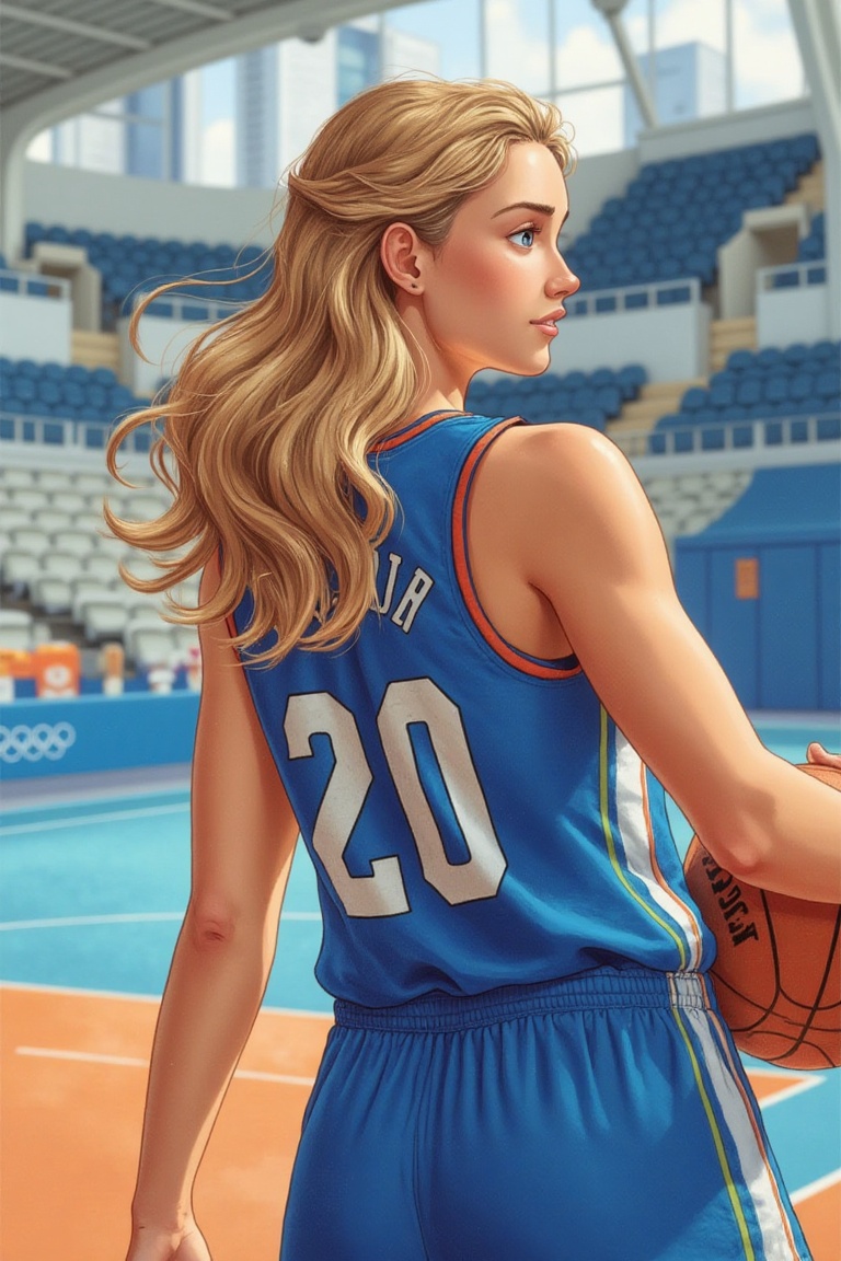 ((Generate hyper realistic full body portrait of captivating scene featuring a stunning 20 years old girl,  )) ((semi side...