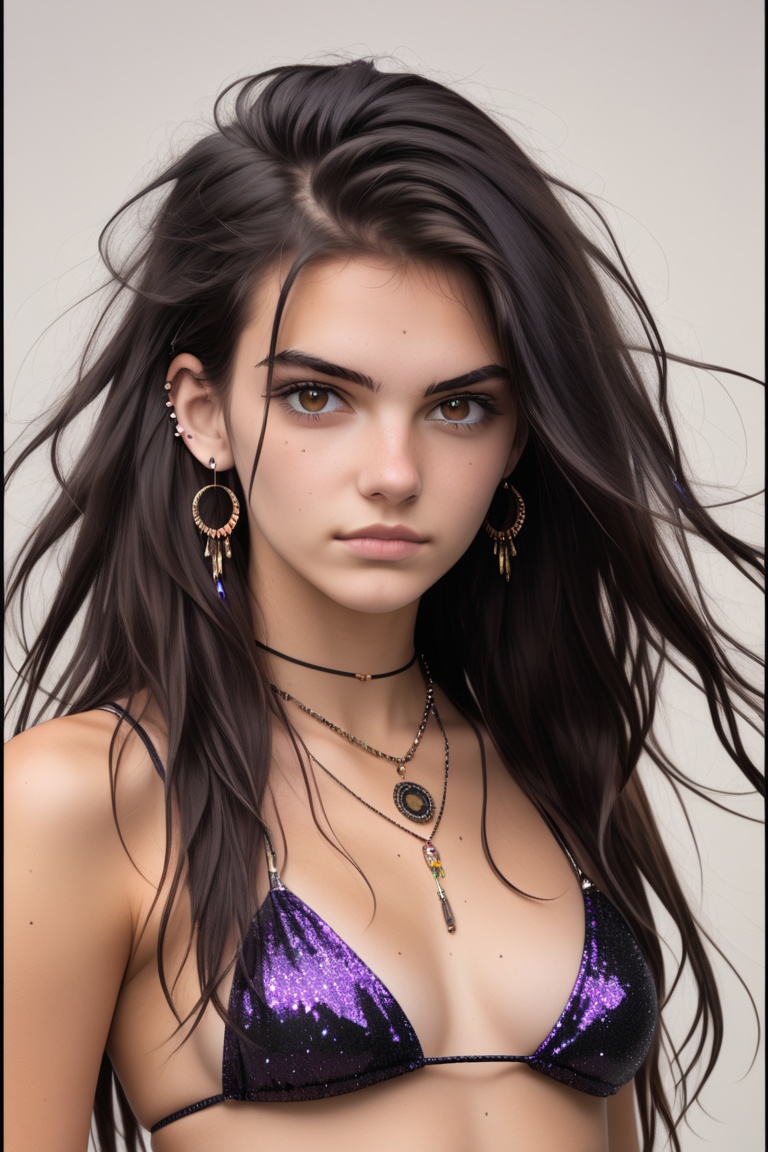 realistic picture,  edgy pinterest sweet 19 yo woman's model setcard picture,  full body close shot on Tensor.Art