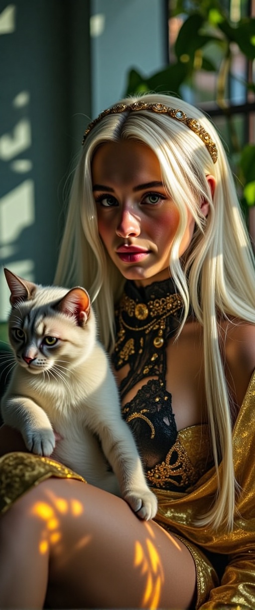 A hyper-realistic photo,  glamour. cinematic upper body photo,  Dramatic Shadow on Tensor.Art