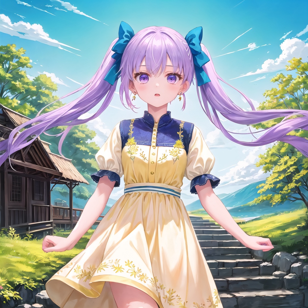 (masterpiece),  scenery,  Anime girl on Tensor.Art