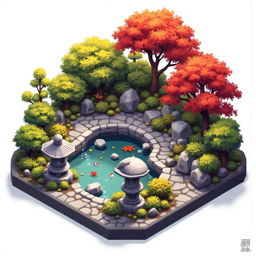 digital art,  landscape,  garden on Tensor.Art