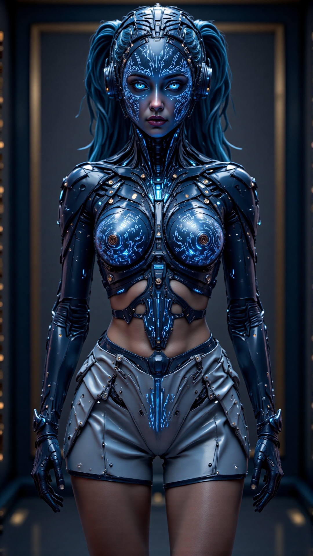 Full body,  head to feet,  A surreal masterpiece of an android robot in 8K UHD on Tensor.Art
