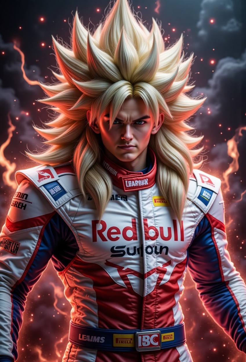 SUPER SAIYAN 4,  Goku,  cyborg tech on Tensor.Art