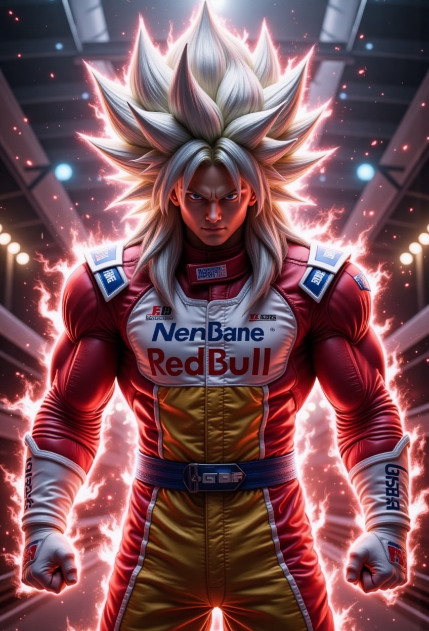 SUPER SAIYAN 4,  Goku,  cyborg tech on Tensor.Art