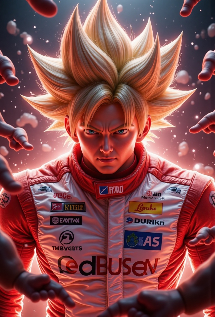 SUPER SAIYAN 4,  Goku,  cyborg tech on Tensor.Art