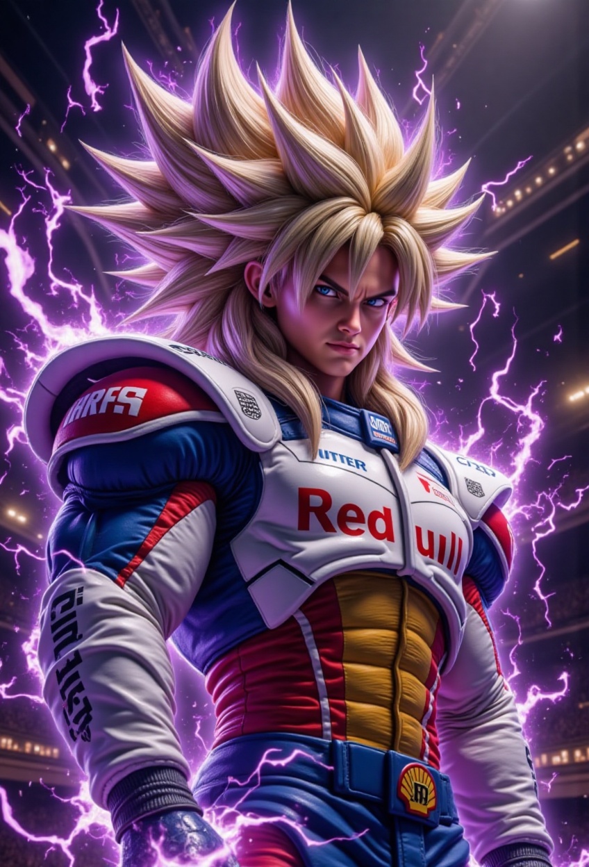 SUPER SAIYAN 4,  Goku,  cyborg tech on Tensor.Art