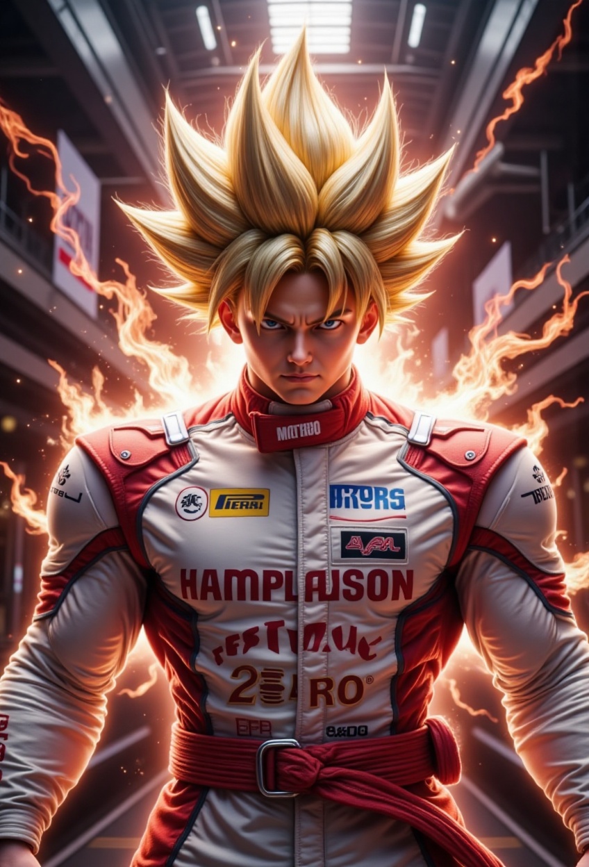 SUPER SAIYAN 4,  Goku,  cyborg tech on Tensor.Art