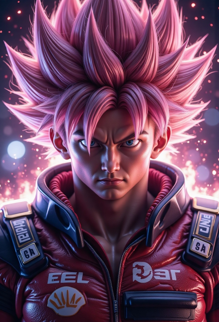 SUPER SAIYAN 4,  Goku,  cyborg tech on Tensor.Art