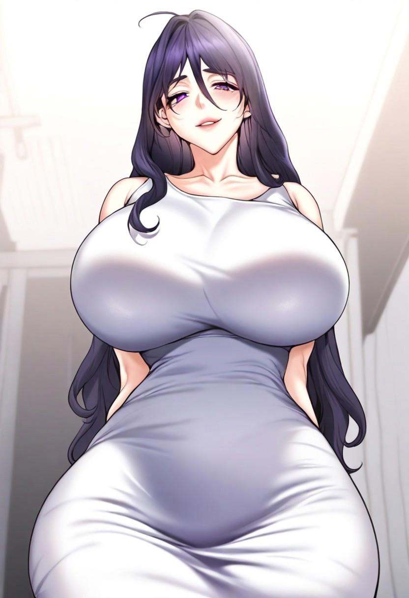 solo,  Kang Soyung,  Dark purple long hair on Tensor.Art