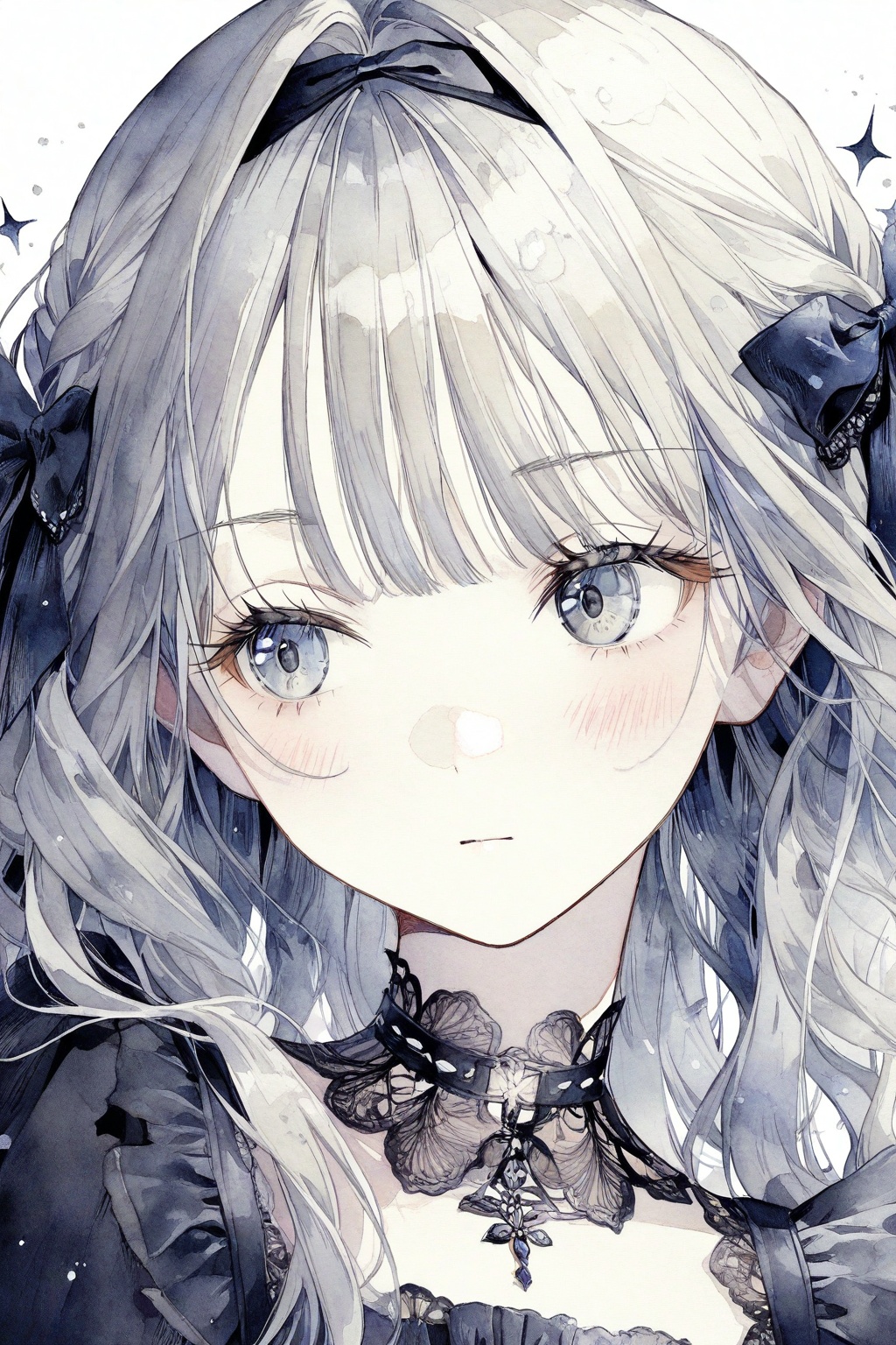 1girl,  solo,  bangs on Tensor.Art