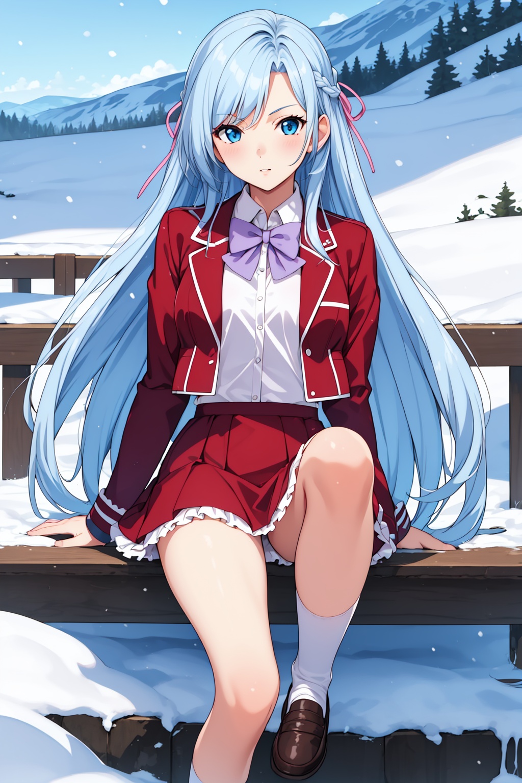 1girl,  solo,  blue eyes on Tensor.Art