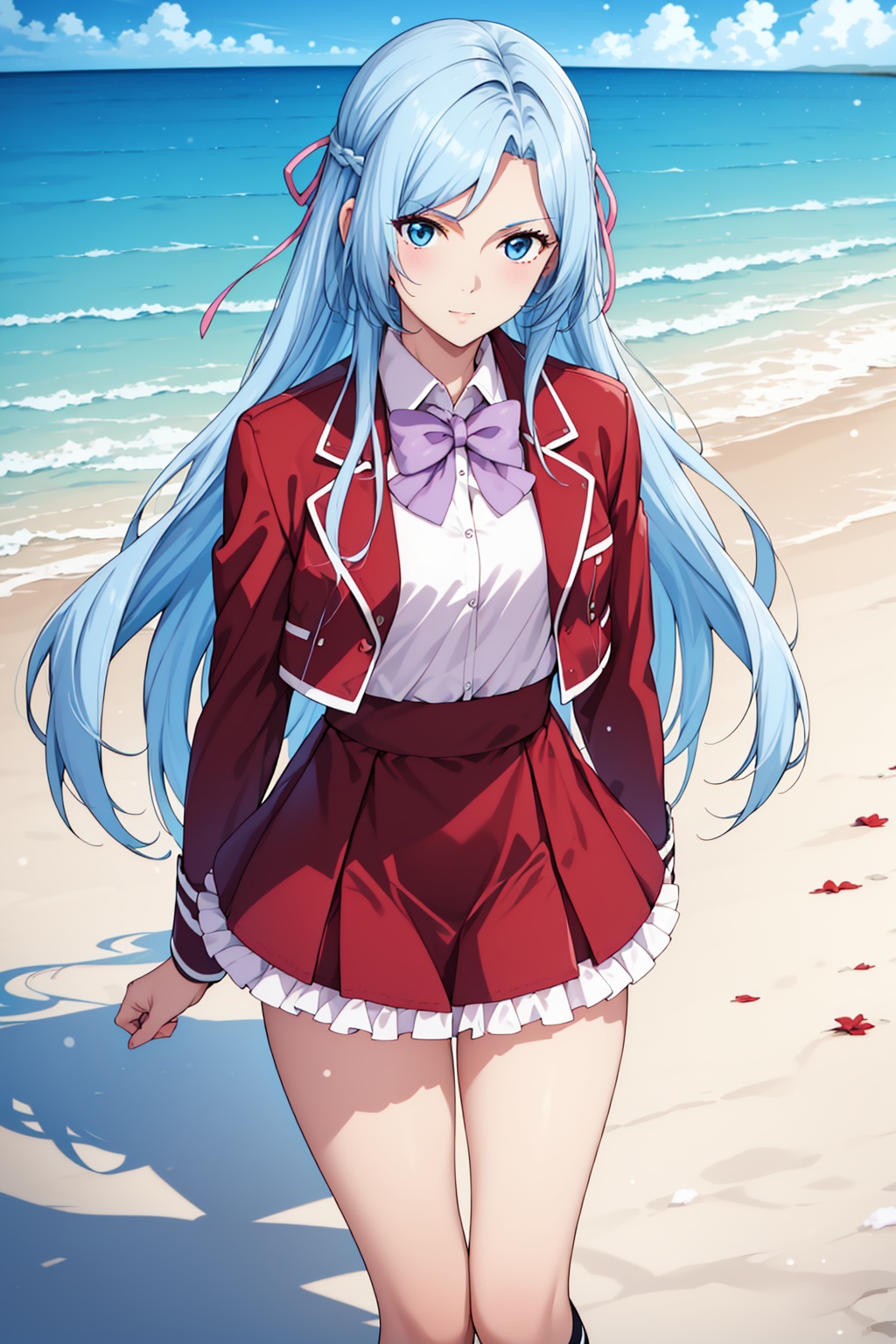 1girl,  solo,  blue eyes on Tensor.Art