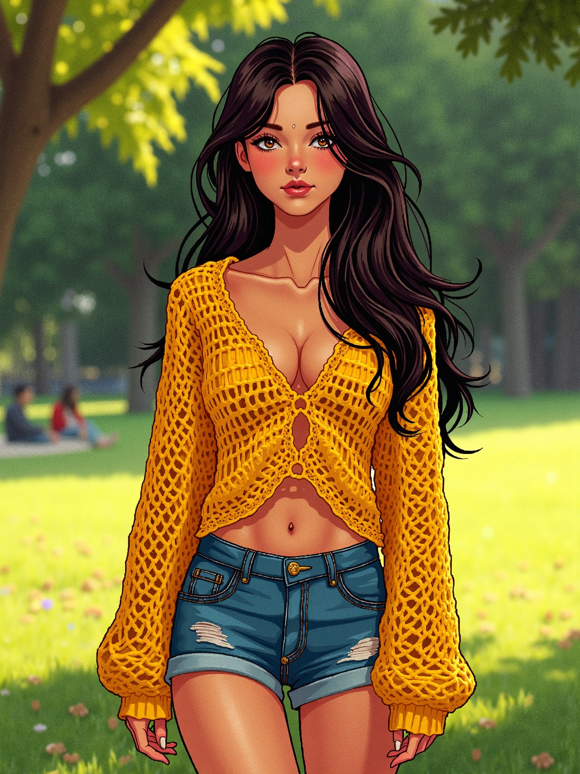comic book style,  bold outlines,  flat colors on Tensor.Art