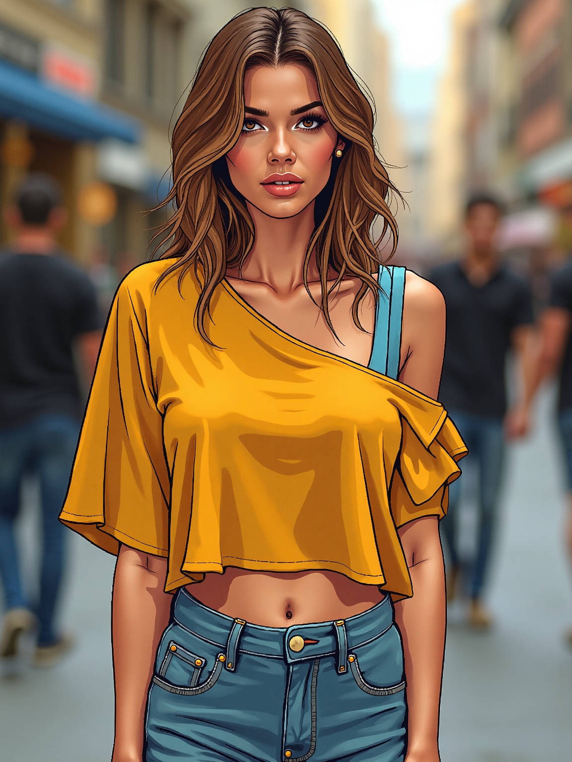 comic book style,  bold outlines,  flat colors on Tensor.Art