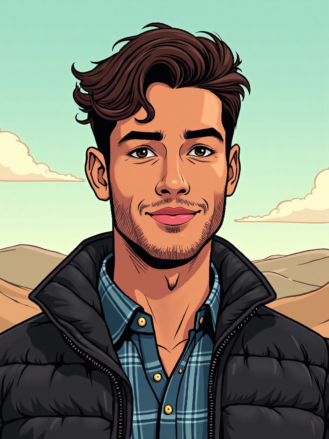 comic book style,  bold outlines,  flat colors on Tensor.Art