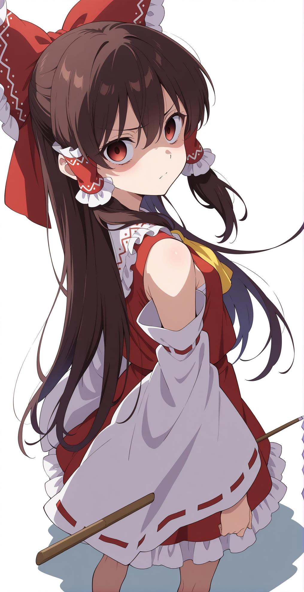 looking at viewer,  red eyes,  simple background on Tensor.Art