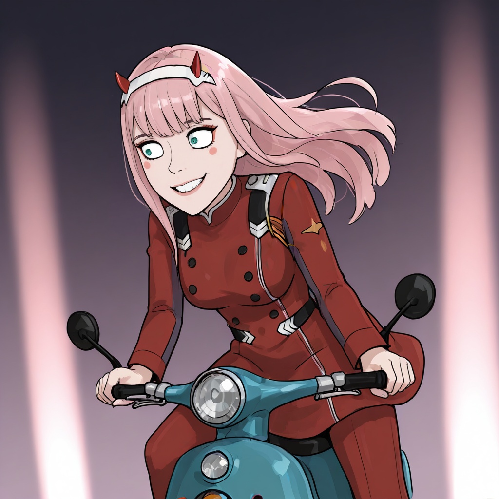 a stylish and adventurous,  1girl,  zero two \(darling in the franxx\) on Tensor.Art