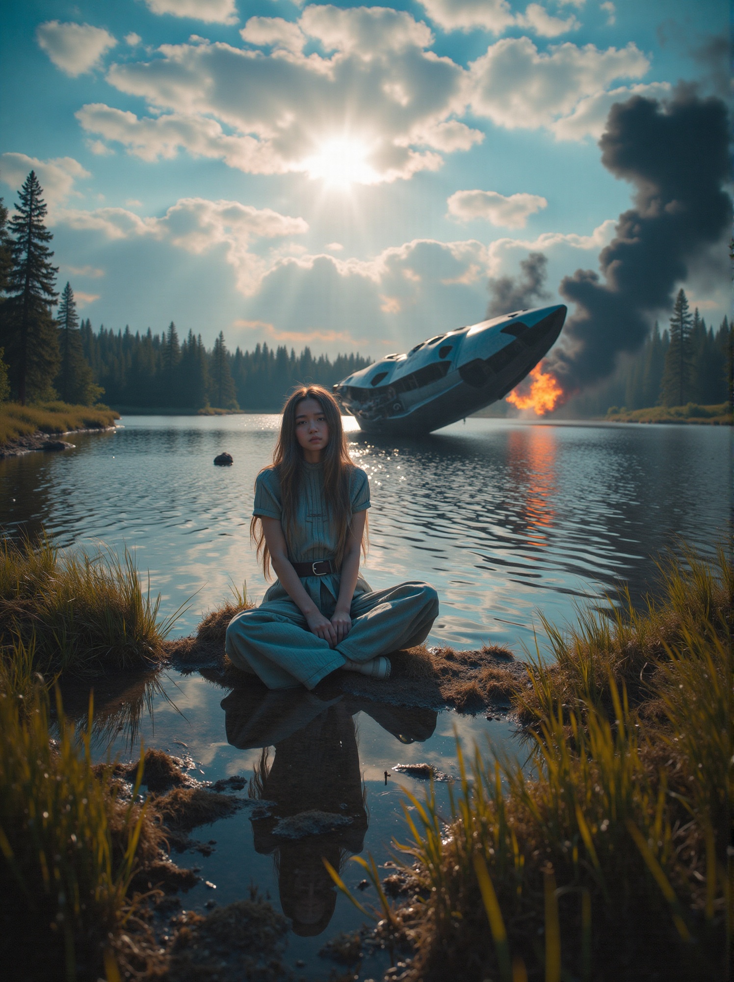 professional shooting,  surrealism,  sun rays on Tensor.Art