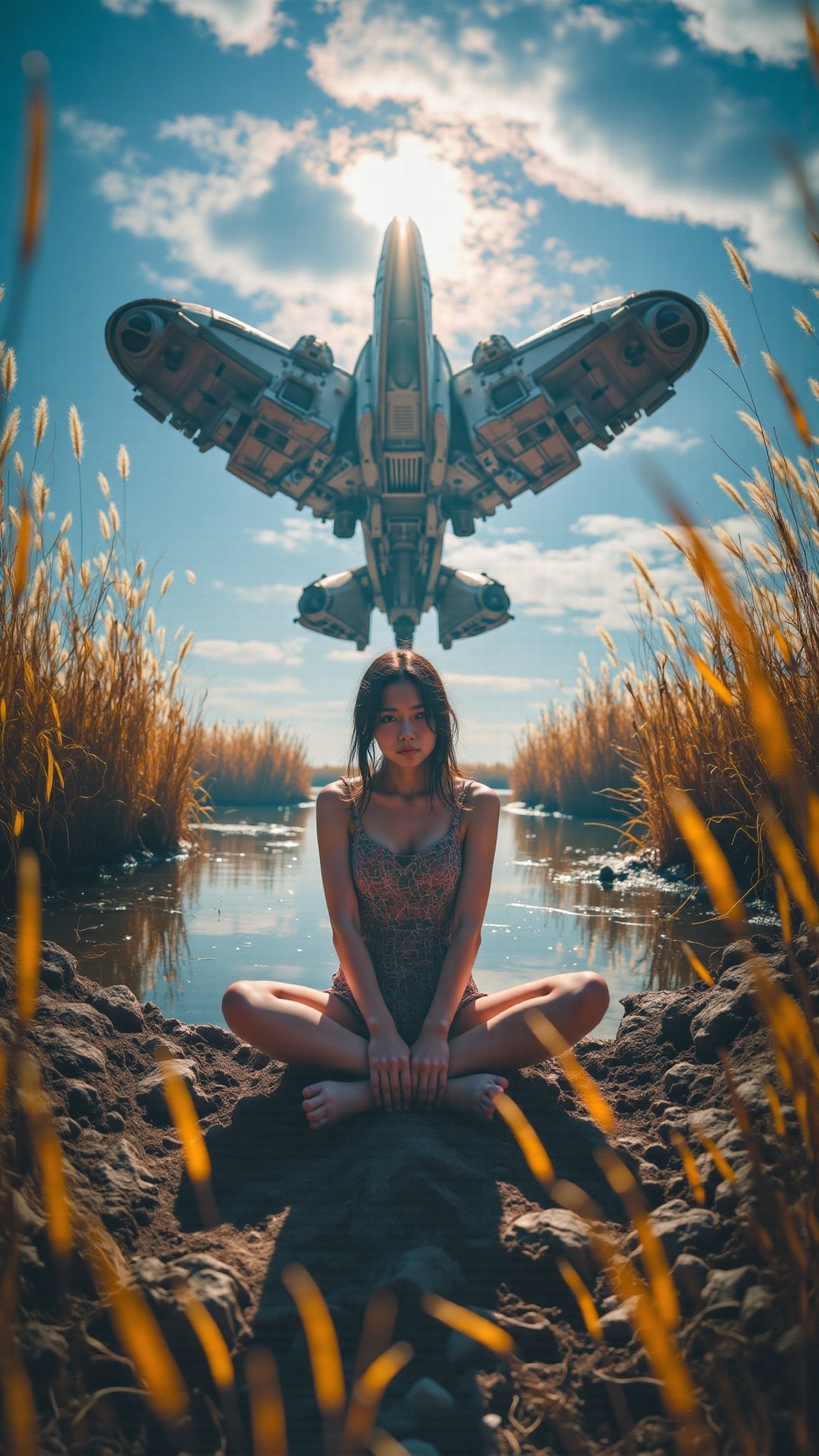 professional shooting,  surrealism,  sun rays on Tensor.Art