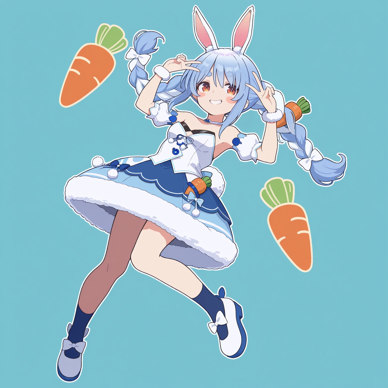 1girl,  solo,  usada pekora on Tensor.Art