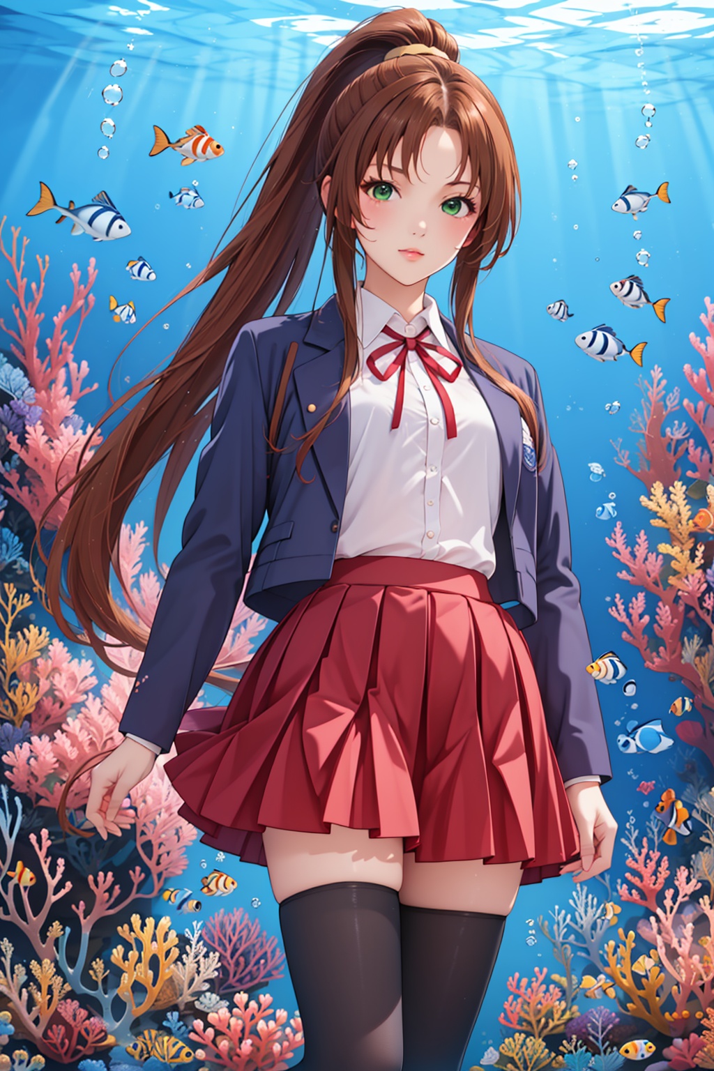 1girl,  solo,  green eyes on Tensor.Art