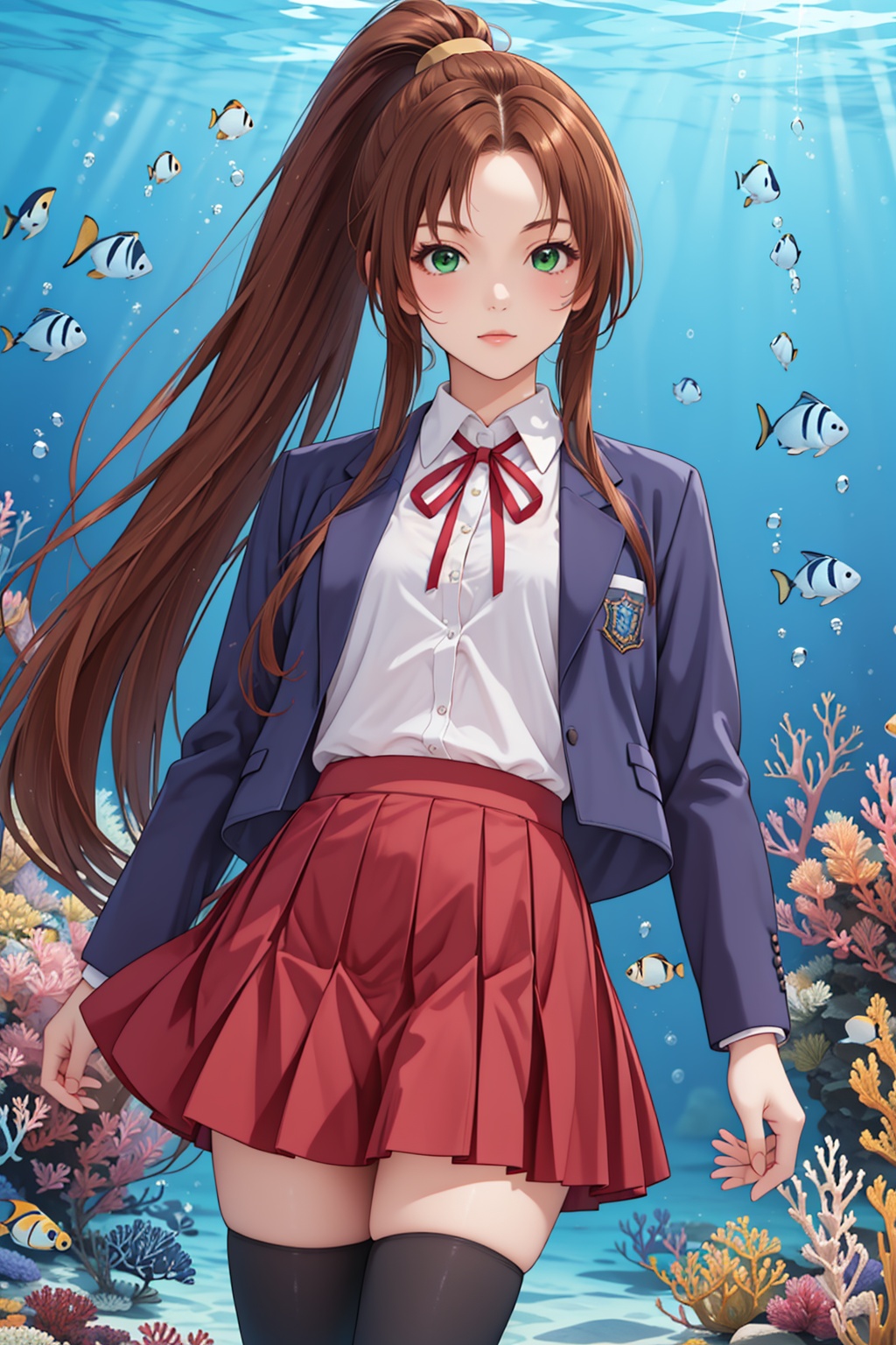 1girl,  solo,  green eyes on Tensor.Art