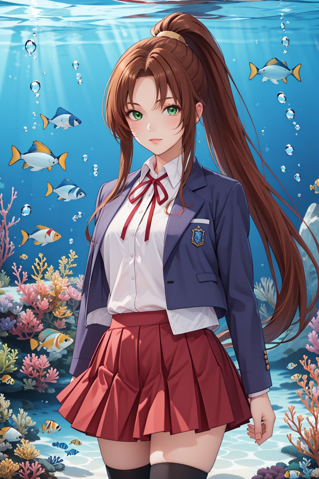 1girl,  solo,  green eyes on Tensor.Art