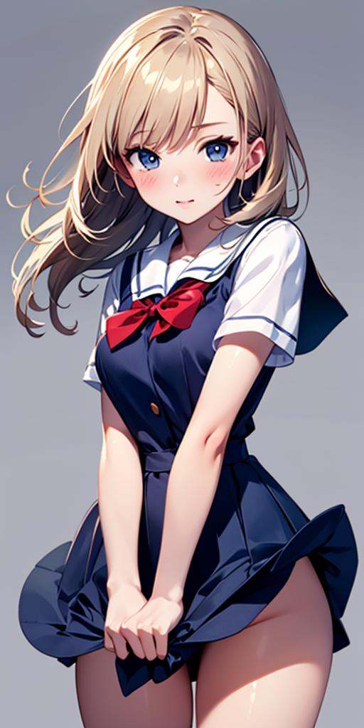 simple background,  skirt tug,  skirt on Tensor.Art