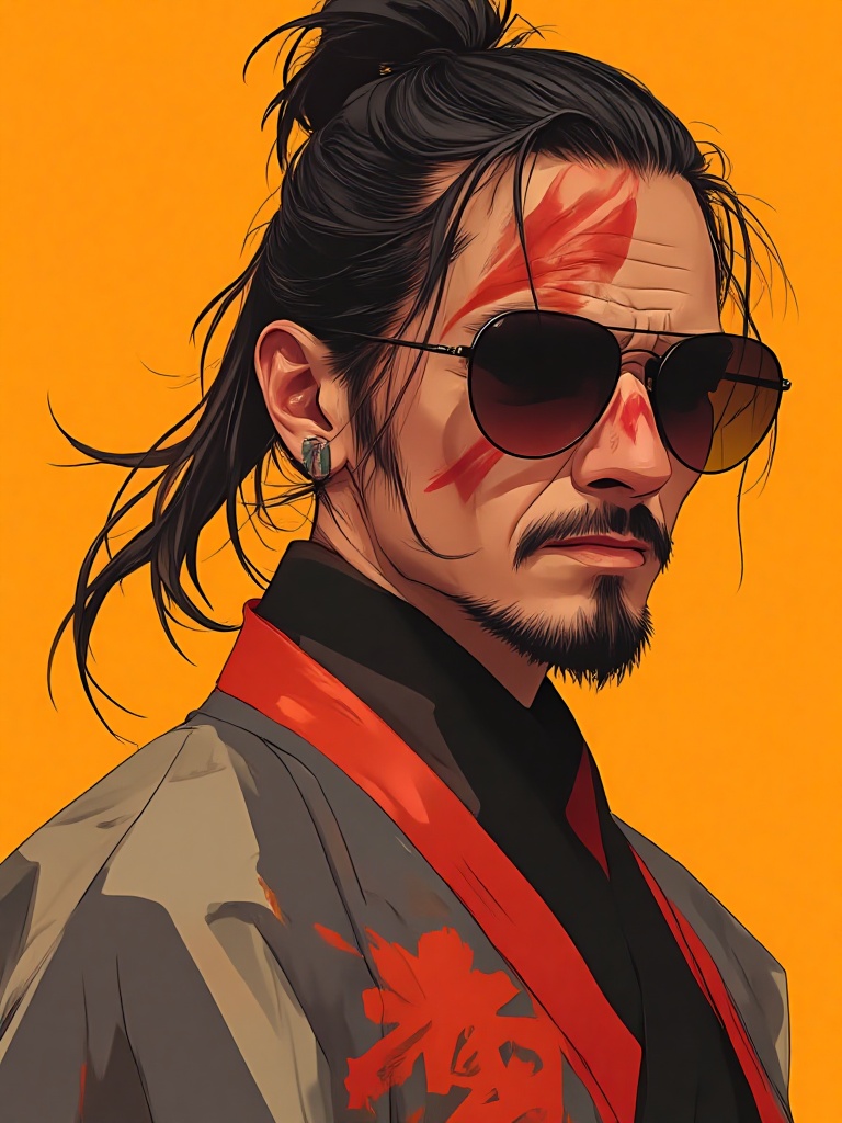 solo,  simple background,  black hair on Tensor.Art