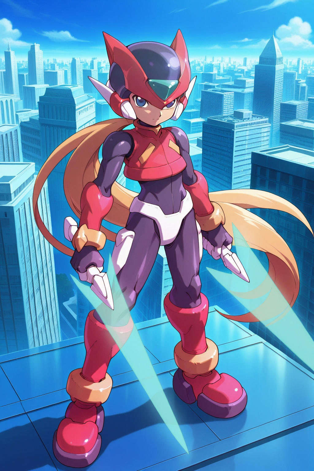 anime screencap,  high quality,  megaman_zero on Tensor.Art