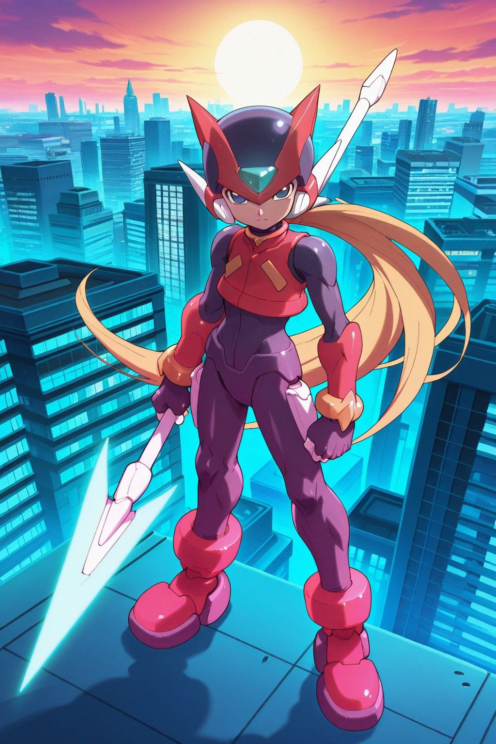 anime screencap,  high quality,  megaman_zero on Tensor.Art