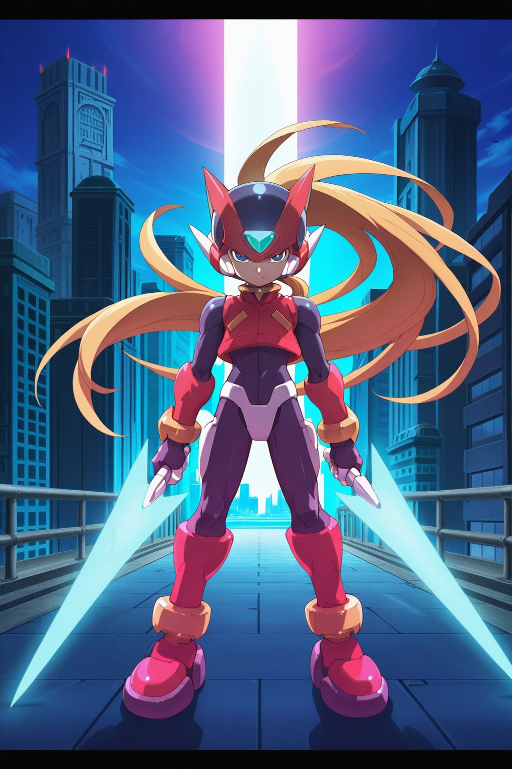 anime screencap,  high quality,  megaman_zero on Tensor.Art