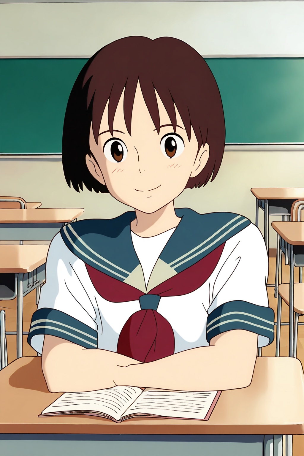 Smile ,  Classroom ,  ( masterpiece on Tensor.Art