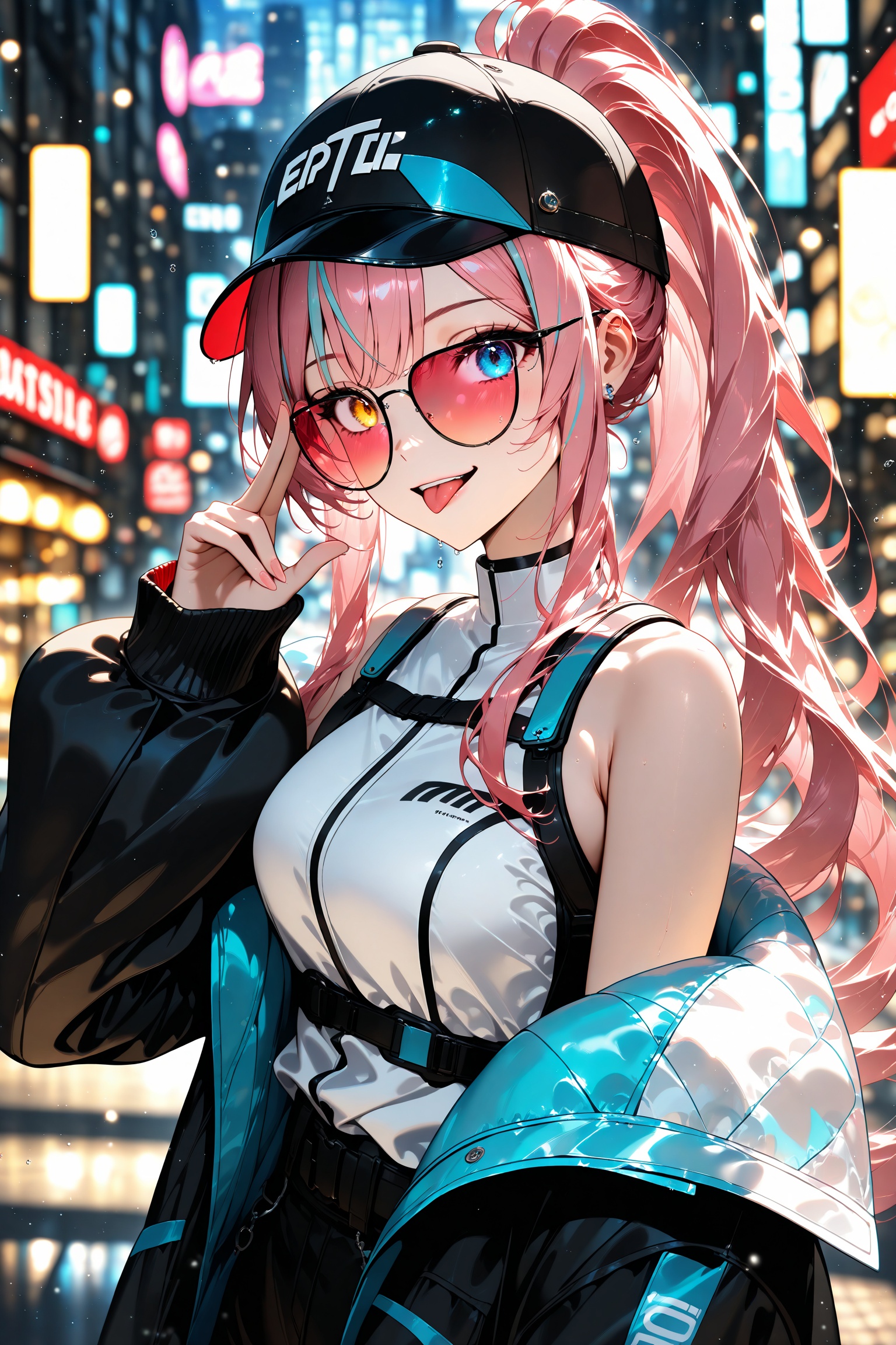 1girl,  futustic clothes,  off shoulders on Tensor.Art
