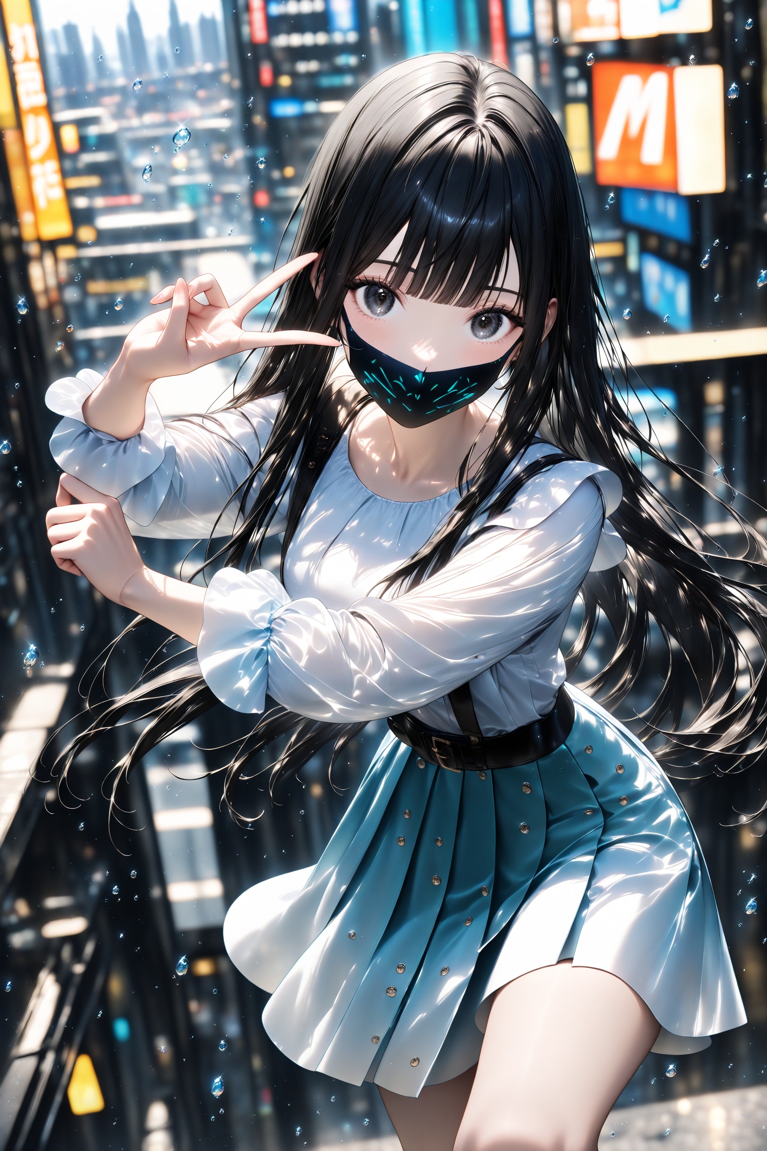 1girl,  very beautiful girl,  black hair on Tensor.Art