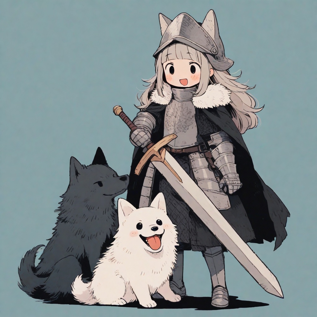 kawaii knight,  1girl,  weapon on Tensor.Art