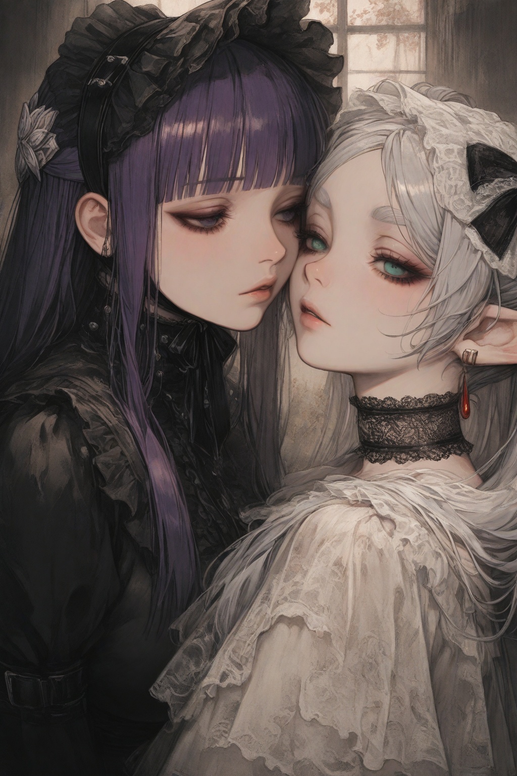 2girls,  fern \(sousou no frieren\),  frieren on Tensor.Art