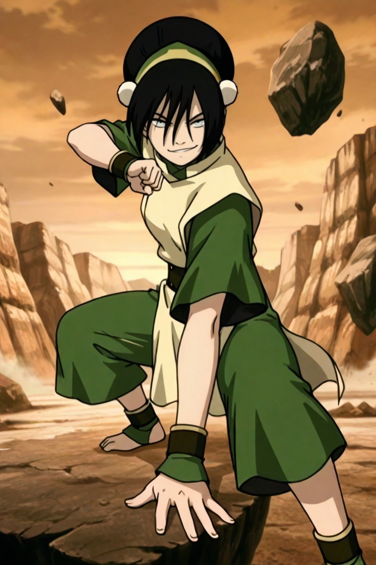 1girl,  Toph,  full-body_portrait on Tensor.Art