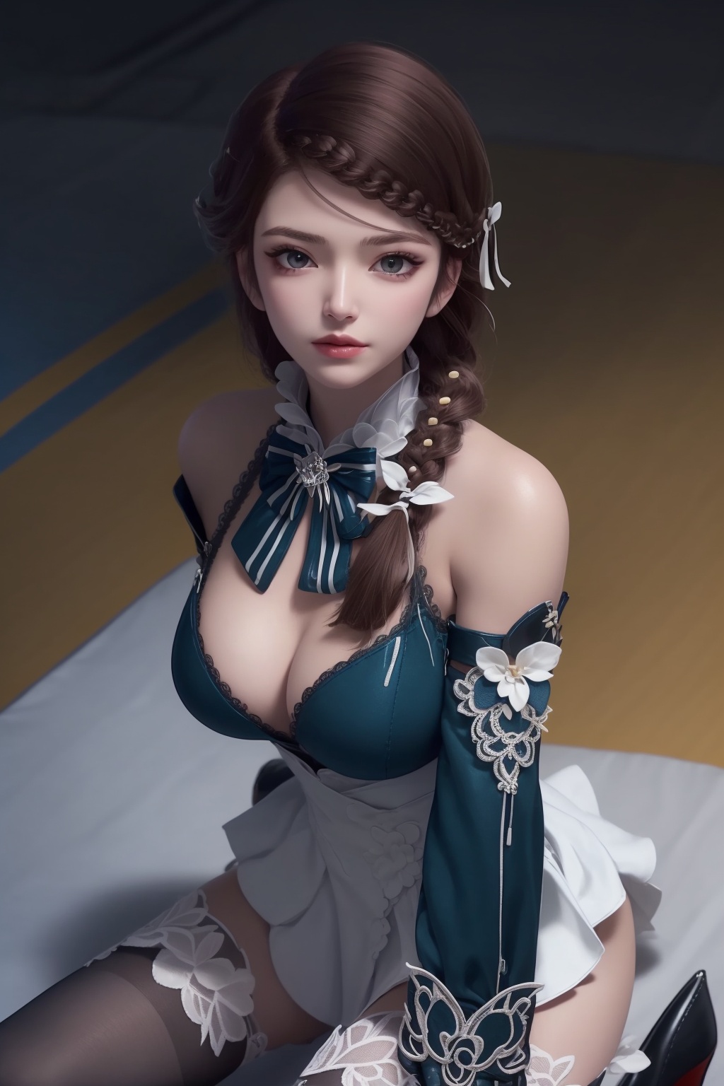 1girl,  solo,  looking at viewer on Tensor.Art