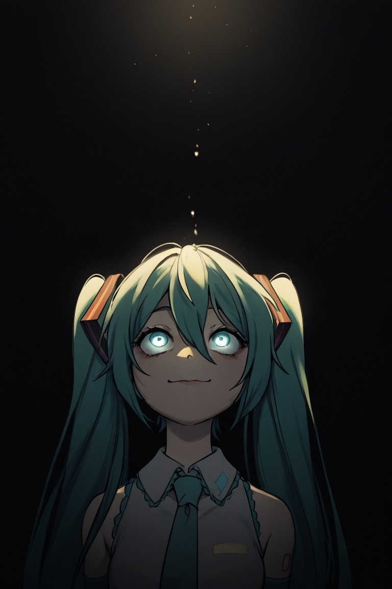 1girl,  Hatsune Miku,  cute face on Tensor.Art